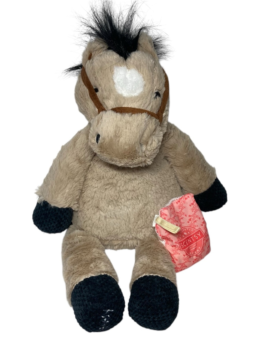 Scentsy Buddy Peyton Horse Pony 15” Plush with Scent Pack Sweet Pea Vanilla.